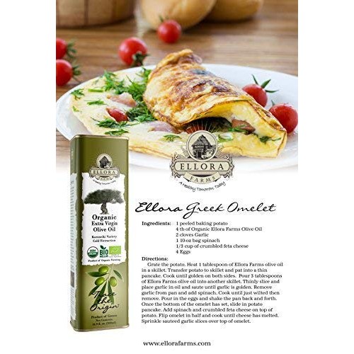 Usda Organic 100% Greek Extra Virgin Olive Oil, Award-Winning Si