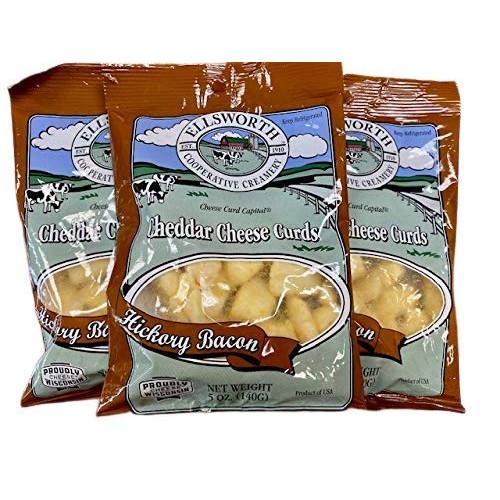 Wisconsins Hickory Bacon Cheese Curds - Pack Of 3