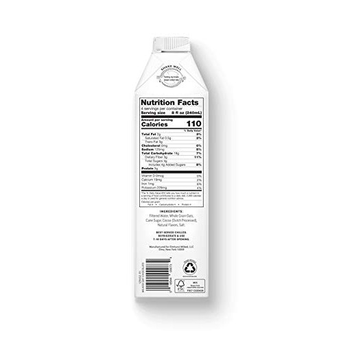 Elmhurst 1925 Chocolate Oat Milk, 32 Ounce Pack Of 6