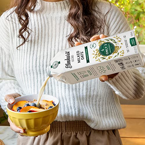 Elmhurst 1925 Unsweetened Oat Milk, 32 Ounce Pack Of 6