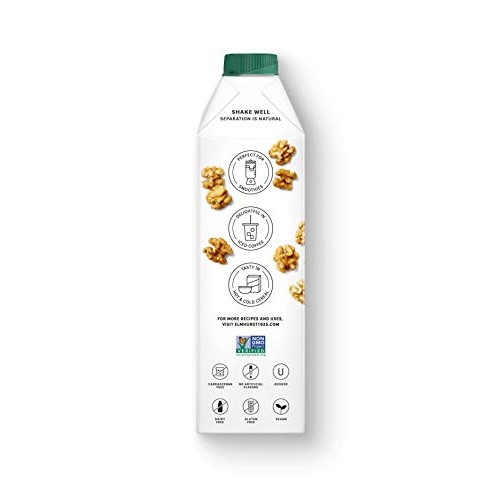 Elmhurst 1925 Unsweetened Walnut Milk, 32 Ounce Pack Of 6