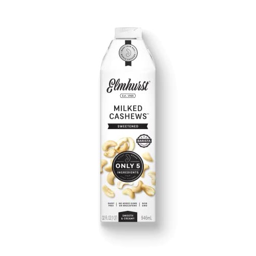 Elmhurst Milked - Cashew Milk - 32 Fluid Ounces Pack Of 6. Onl