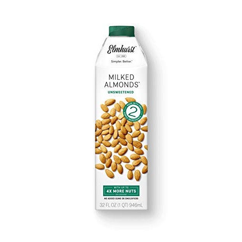Elmhurst Milked - Unsweetened Almond Milk - 32 Fluid Ounces Pac