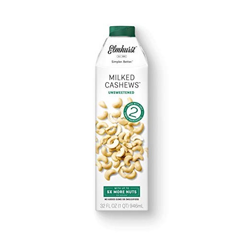 Elmhurst 1925 Unsweetened Cashew Milk, 32 Ounce Pack Of 6