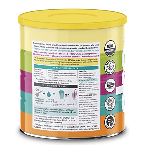 Else Nutrition Kids Organic Protein Shake Powder, Plant-Based, L