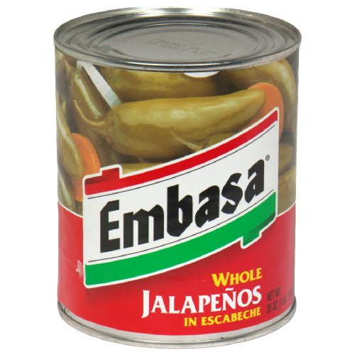Embasa Whole Jalapenos, 26 Ounce Pack Of 12