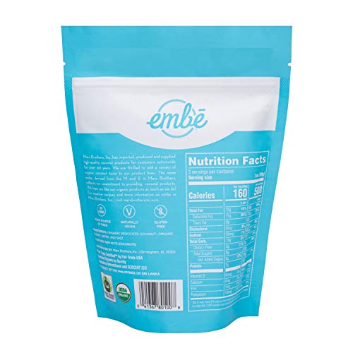 Embē Organic Coconut Chips | Sweetened &Amp; Toasted | Vegan | Glute