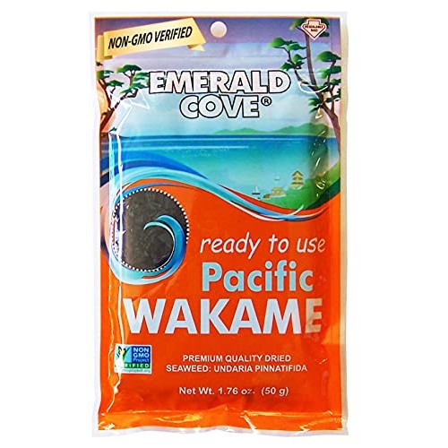 Emerald Cove Silver Grade Wakame Dried Seaweed, 1.76 Ounce Bag