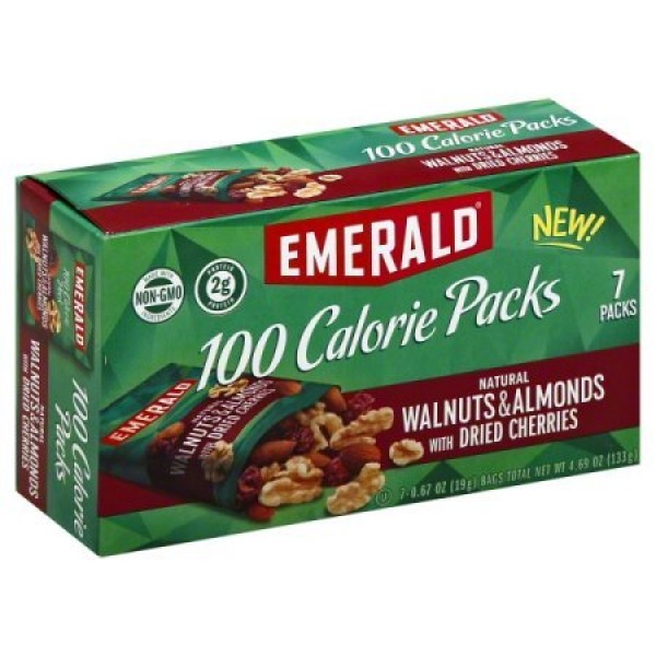 Emerald 100 Calorie Pack Walnuts &Amp; Almonds With Dried Cherries