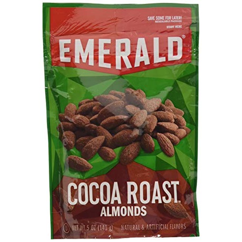 Emerald Cocoa Roasted Almonds, 5 Oz Pack, 6/Carton