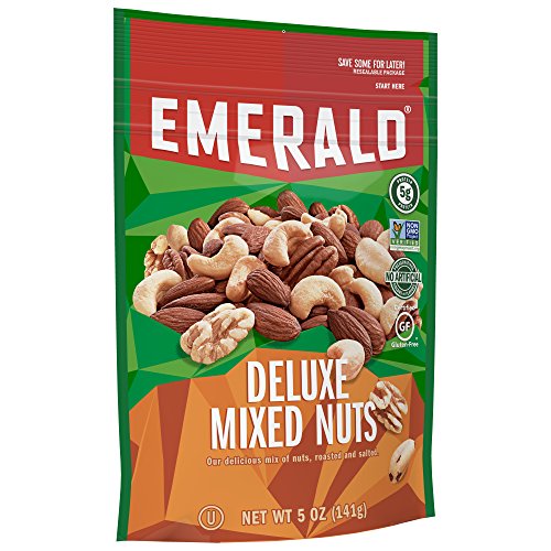 Emerald Deluxe Mixed Nuts, 5 Ounce Resealable Bag Emerald Deluxe Mixed Nuts, 5 Ounce Resealable Bag