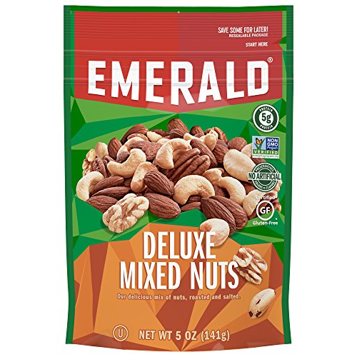 Emerald Deluxe Mixed Nuts, 5 Ounce Resealable Bag Emerald Deluxe Mixed Nuts, 5 Ounce Resealable Bag
