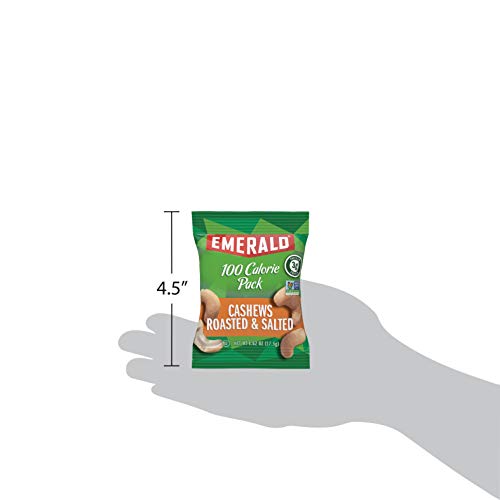 Emerald Nuts, Cashews Roasted And Salted 100 Calorie Packs, 7 Co