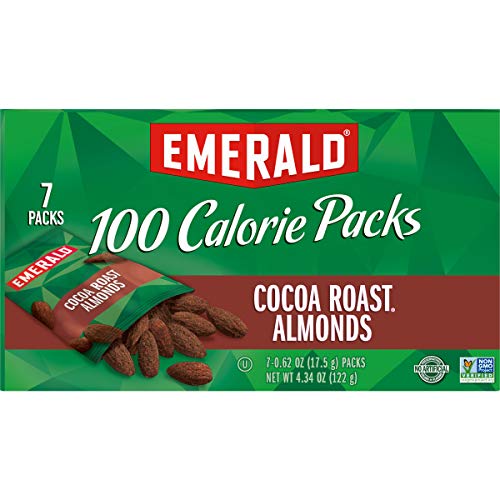 Emerald Nuts Cocoa Roast Almonds, 100 Calorie Packs, 7 Count