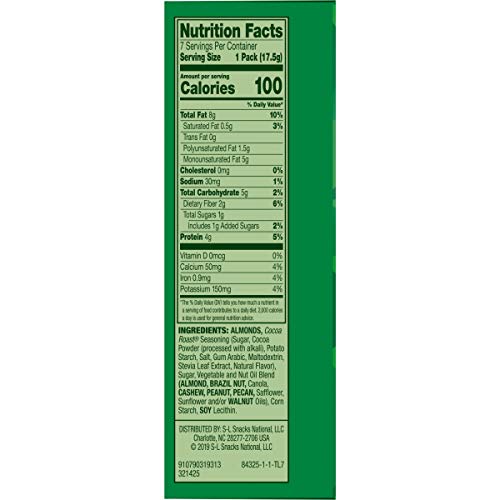Emerald Nuts Cocoa Roast Almonds, 100 Calorie Packs, 7 Count
