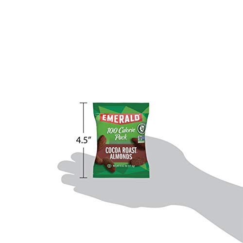 Emerald Nuts Cocoa Roast Almonds, 100 Calorie Packs, 7 Count