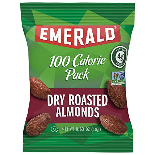 Emerald Nuts, Dry Roasted Almonds 100 Calorie Packs, 0.63 Ounce