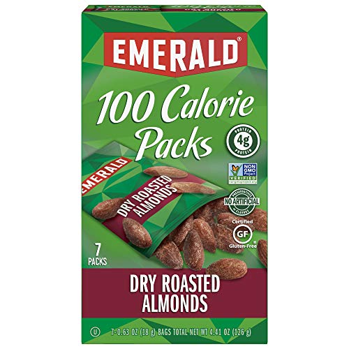 Emerald Nuts, Dry Roasted Almonds 100 Calorie Packs, 0.63 Ounce