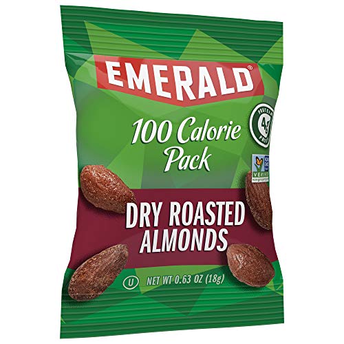 Emerald Nuts, Dry Roasted Almonds 100 Calorie Packs, 0.63 Ounce