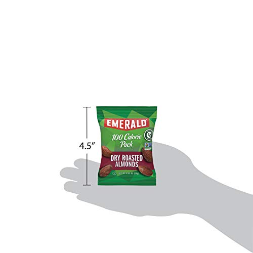 Emerald Nuts, Dry Roasted Almonds 100 Calorie Packs, 0.63 Ounce