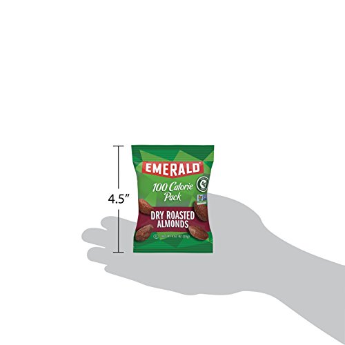 Emerald Nuts, Dry Roasted Almonds 100 Calorie Packs, 0.63 Ounce