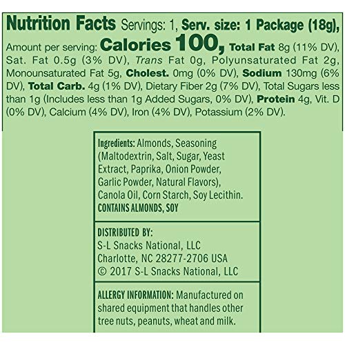 Emerald Nuts, Dry Roasted Almonds 100 Calorie Packs, 0.63 Ounce
