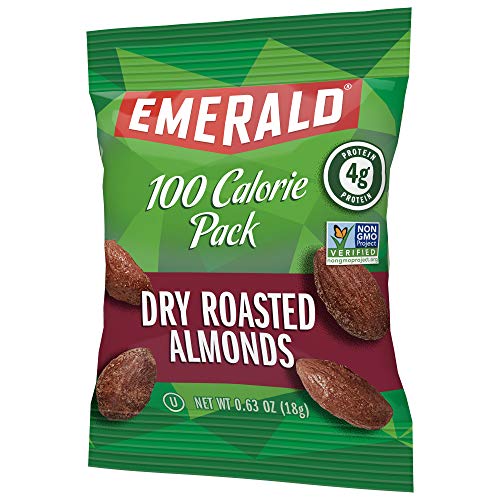 Emerald Nuts, Dry Roasted Almonds 100 Calorie Packs, 0.63 Ounce