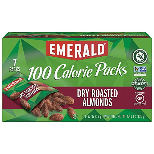 Emerald Nuts, Dry Roasted Almonds 100 Calorie Packs, 0.63 Ounce