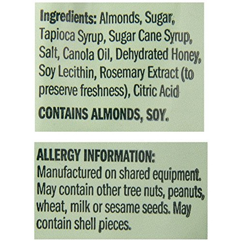 Emerald Honey Glazed Almonds, Stand Up Resealable Bag, 5.5 Ounce