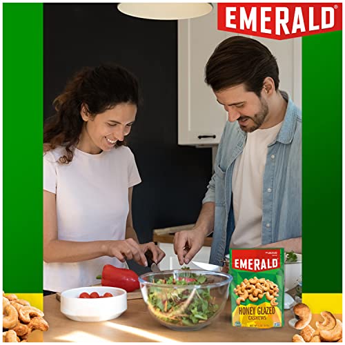 Emerald Nuts, Honey Glazed Cashews, 5 Oz Resealable Bag