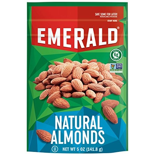 Emerald Nuts, Natural Almonds, 5 Ounce Resealable Bag