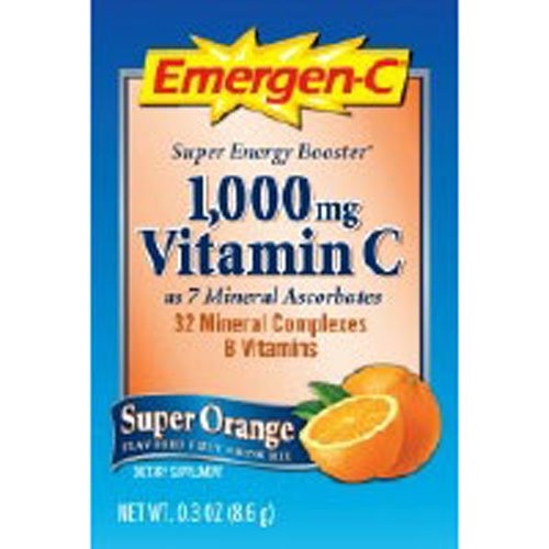 Emergen-C Health And Energy Booster - Super Orange, 30 Ct. Pack