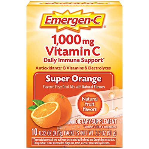 Emergen-C Dietary Supplement With 1000Mg Vitamin C Super Orange
