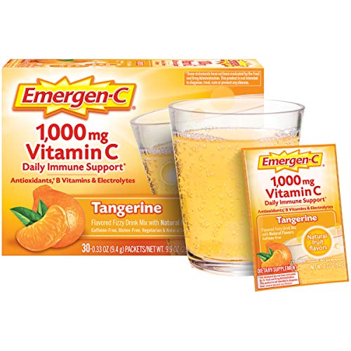 Emergen-C Vitamin C 1000Mg Powder 30 Count, Tangerine Flavor, 1