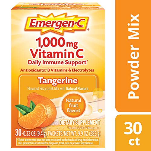 Emergen-C Vitamin C 1000Mg Powder 30 Count, Tangerine Flavor, 1