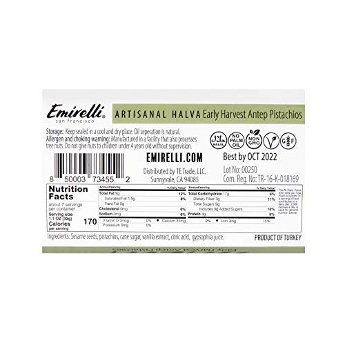 Emirelli Artisanal Halva Dessert – Authentic Middle Eastern Cand