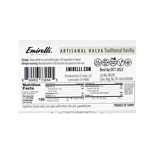 Emirelli Artisanal Halva Dessert – Authentic Middle Eastern Cand