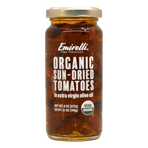 EMIRELLI – ORGANIC Sun-Dried Tomatoe Halves in Olive Oil,Unsulfu...