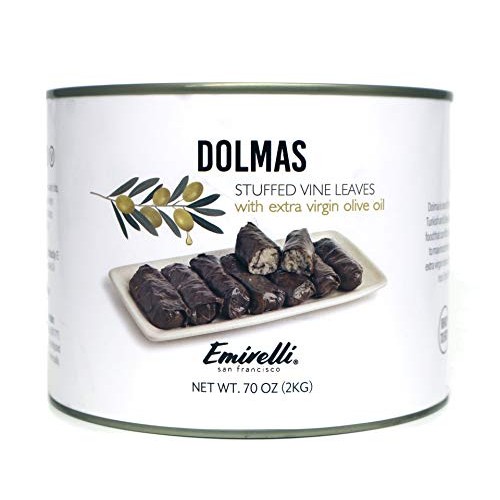 Emirelli Dolmas Stuffed Grape Leaves With Rice, Mediterranean He