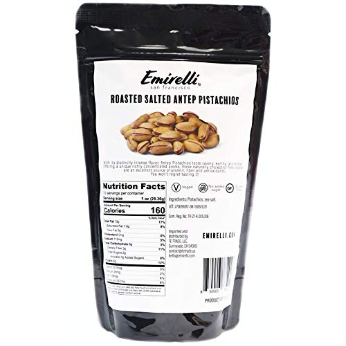 Emirelli Turkish Antep Pistachios, In Shell Roasted And Salted I