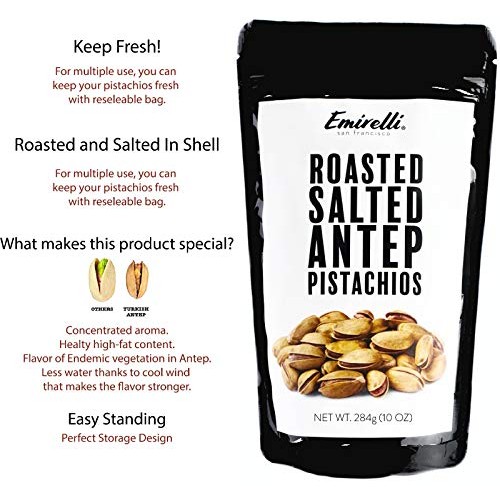 Emirelli Turkish Antep Pistachios, In Shell Roasted And Salted I