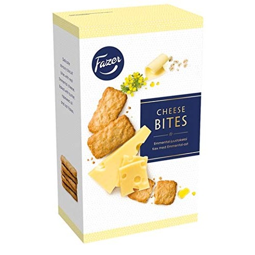Fazer Emmental Cheese Bites Biscuits 4 Boxes Of 160G 5.6 Oz