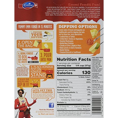 Cheese Fondue, Emmi 14 Ounces 2 Pack Cheese Fondue, Emmi 14 Ounces 2 Pack