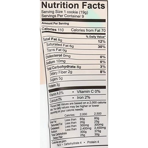 Emmys Organic Peanut Butter Coconut Cookie, 6 Oz