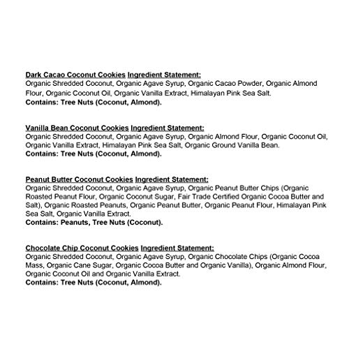 Emmys Organics, Coconut Cookies - Variety Pack, 1.5 Oz Pack Of