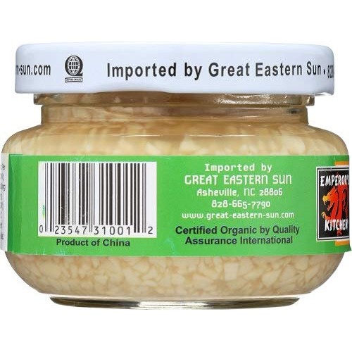 Emperors Kitchen Organic Chopped Garlic, 4.5 Ounce Pack Of 12