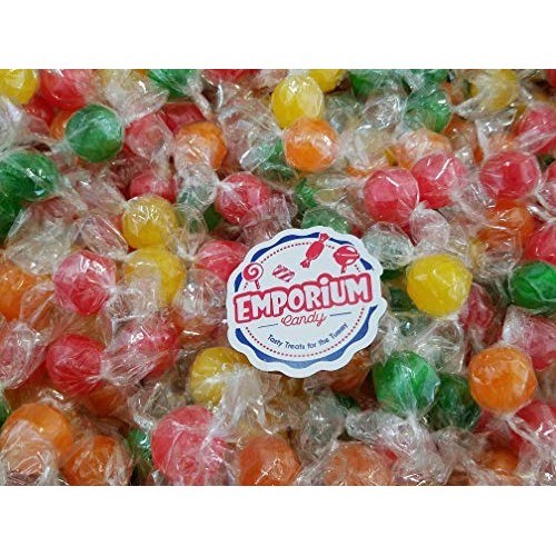 Fruit Sour Balls - Delicious Individually Wrapped Assorted Orang...