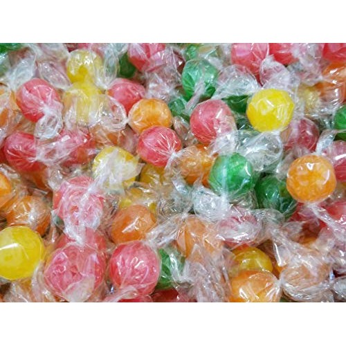 Fruit Sour Balls - Delicious Individually Wrapped Assorted Orang...