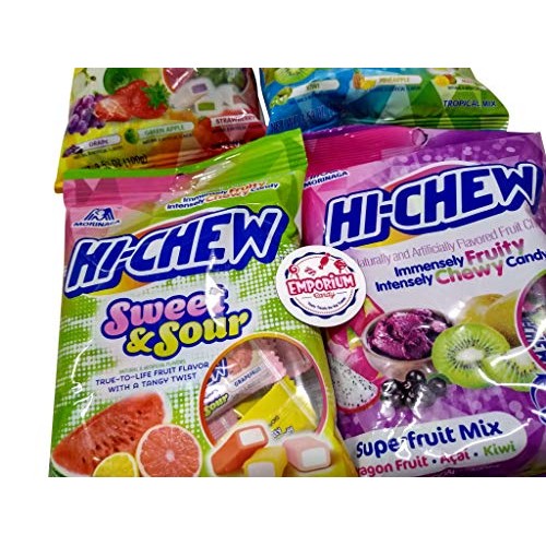 Hi Chew Assortment - 4 Peg Bags Original, Superfruit, Tropical,