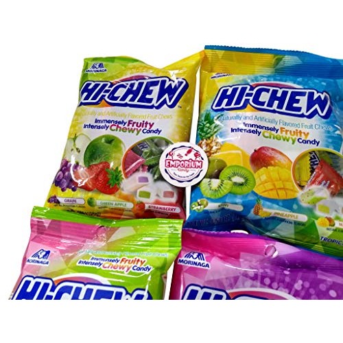 Hi Chew Assortment - 4 Peg Bags Original, Superfruit, Tropical,